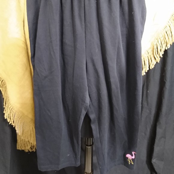 Bechamel Black Loungers with Pink Flamingo - Picture 1 of 3